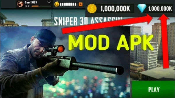 تحميل sniper 3d مهكرة للاندرويد اخر اصدار 2023