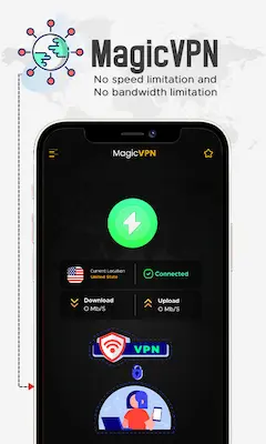 تحميل Magic VPN مهكر للاندرويد 2023 مجانا